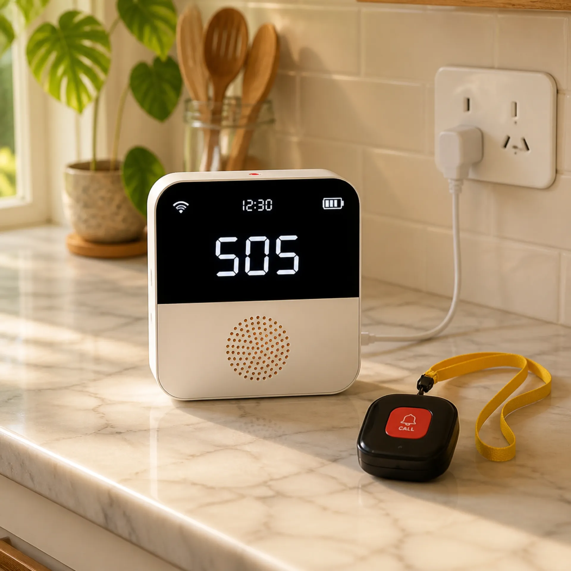 Base station on kitchen bench